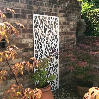 10 Pcs Outdoor Garden Fence Decorative Metal Panels Rustproof Arched Fence  Lawn | eBay
