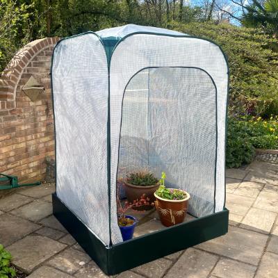 Fruit Cages & Grow Houses - Allotmenteer Fruit Cage & Raised Bed Kits - Allotmenteer Raised Bed & Greenhouse Combi Kit - 1.25 x 1.25 x 2.1m H