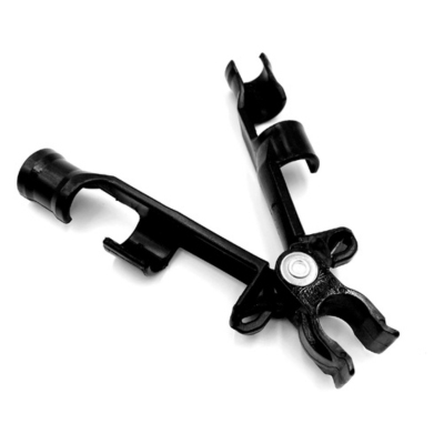 Plant Supports – Plant Stake Connectors - Triangular Y Plant Stake Connectors - 16mm Ø, Black